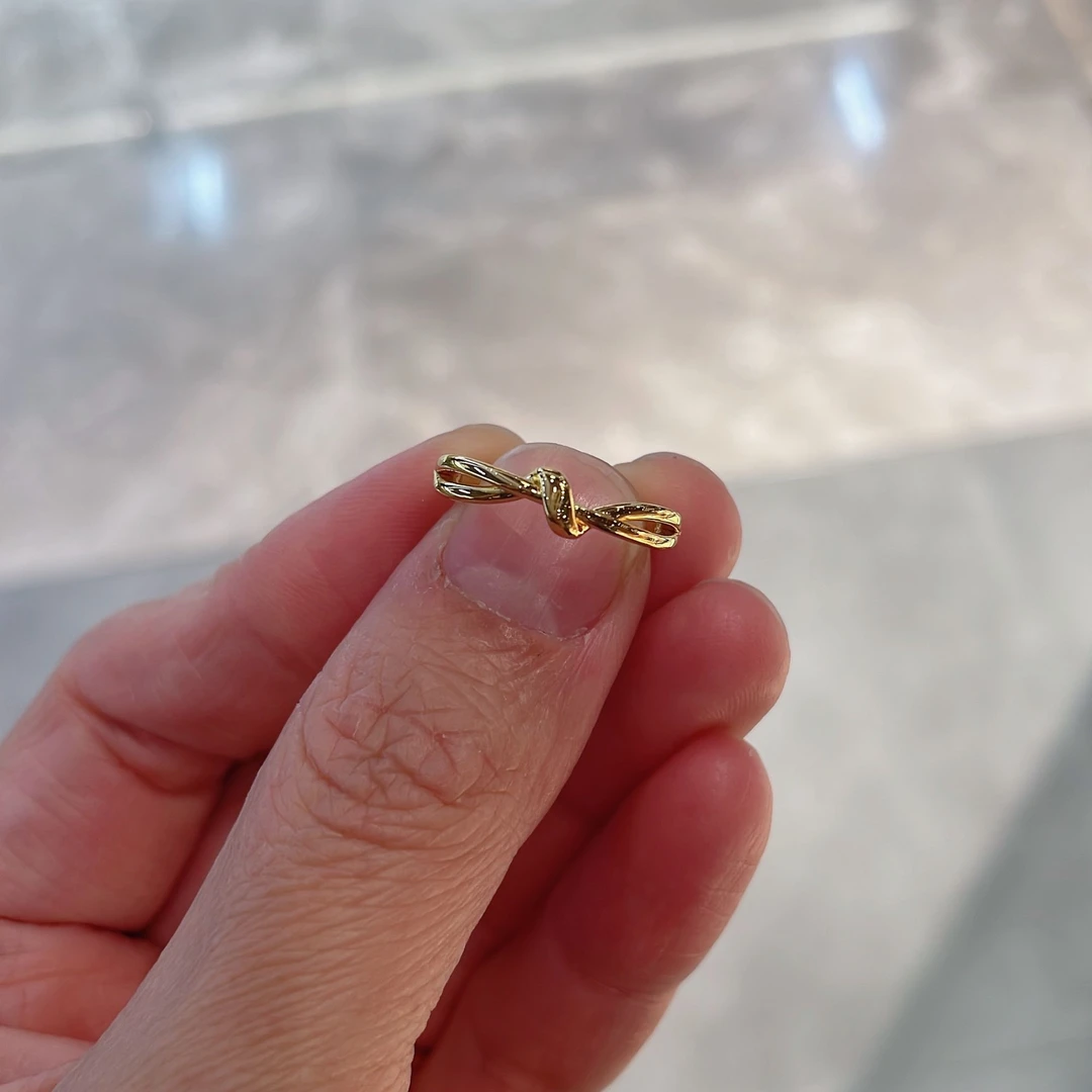 5D 足金999 黄金扭结戒指