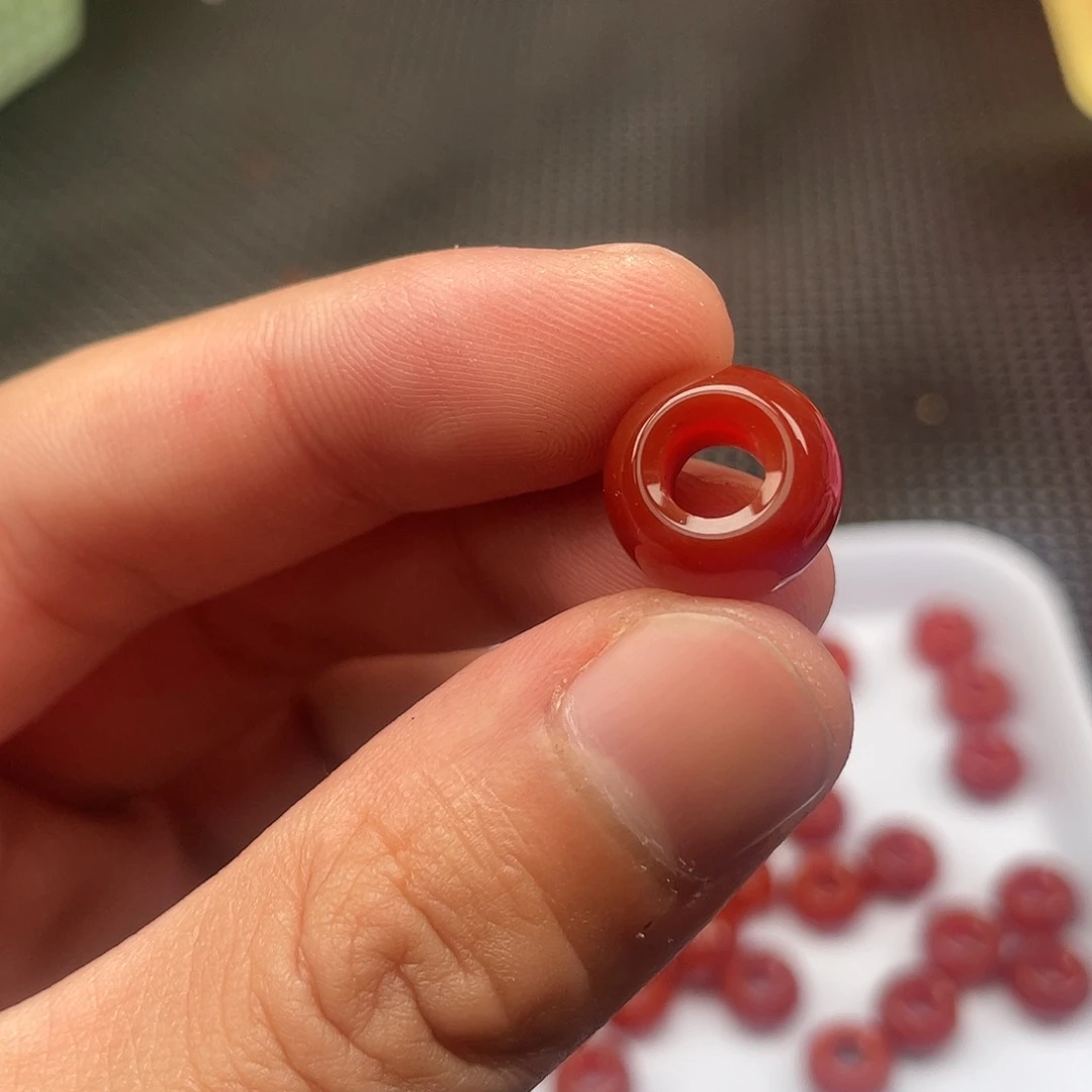 南红玛瑙9✖️14跑环圈18号未镶嵌
