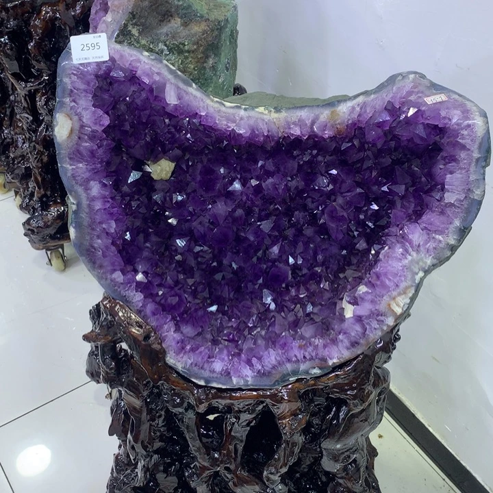 水晶紫水晶2595未镶嵌雯***人