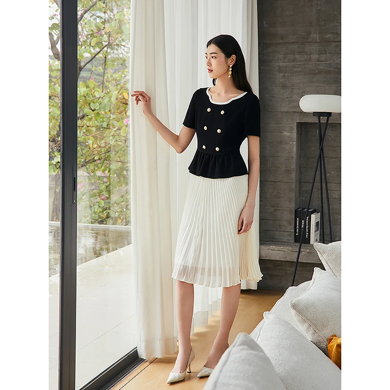 Song of Song歌中歌高腰显瘦气质时尚连衣裙5C65205570