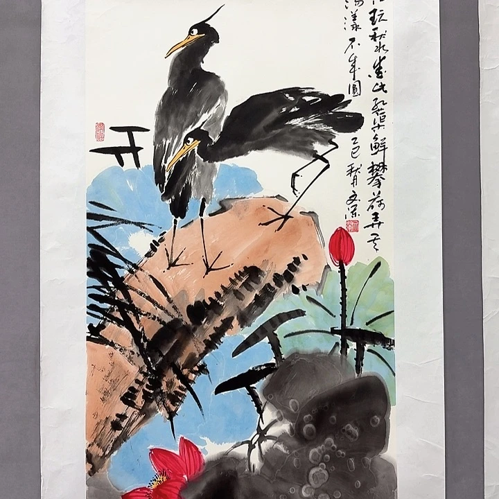 国画亲笔手绘放心去藏