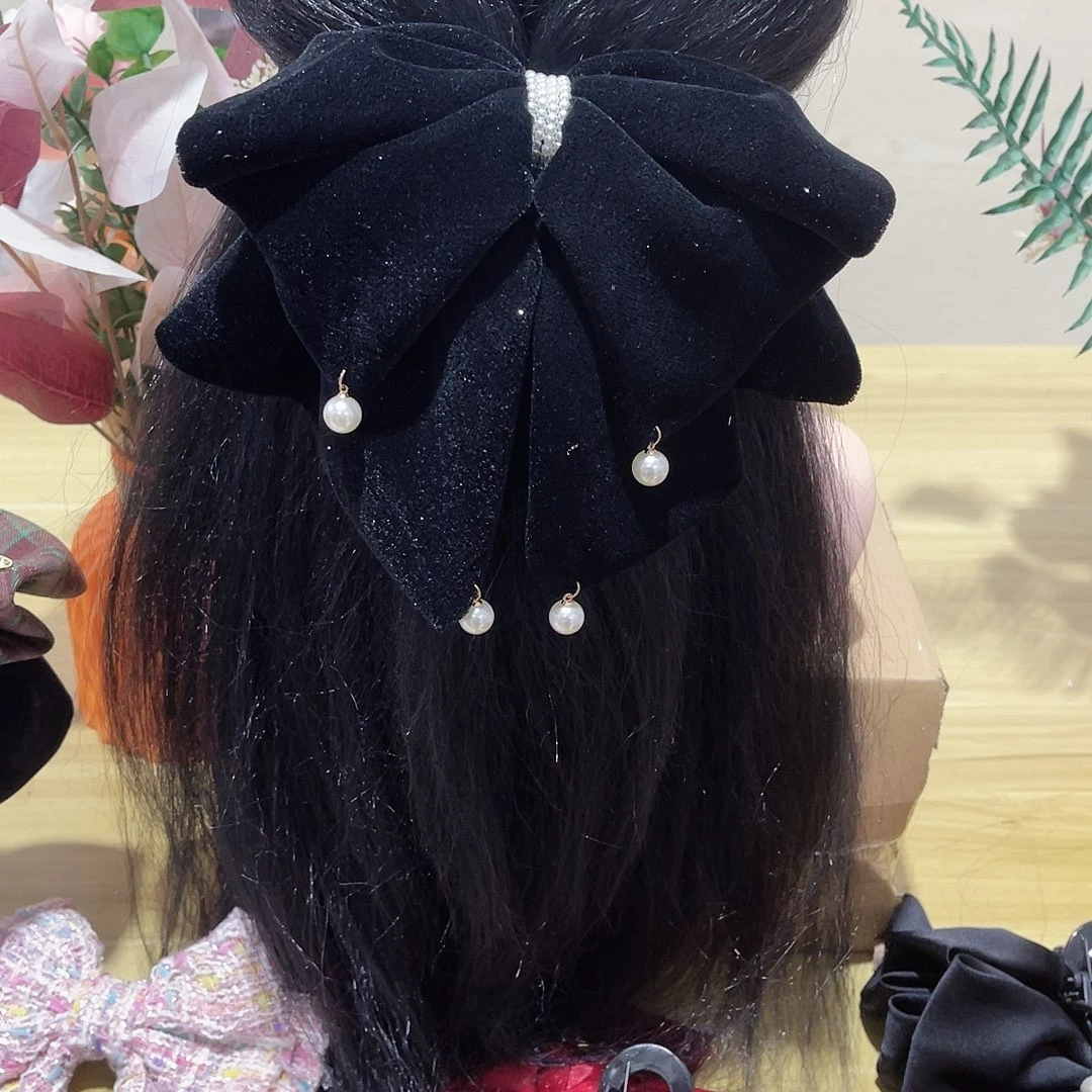 布艺铁合金蝴蝶结发夹