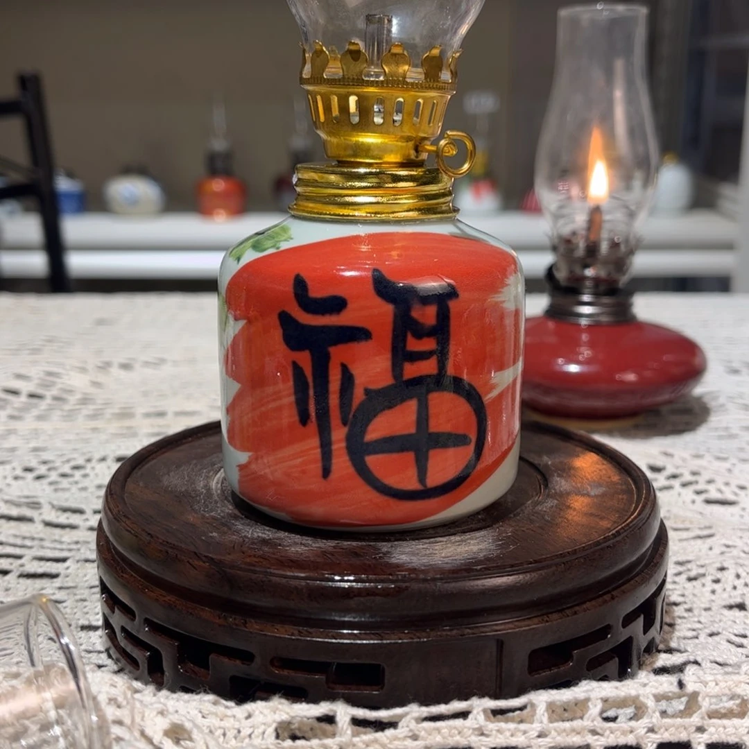 摆件景德镇陶瓷香薰灯