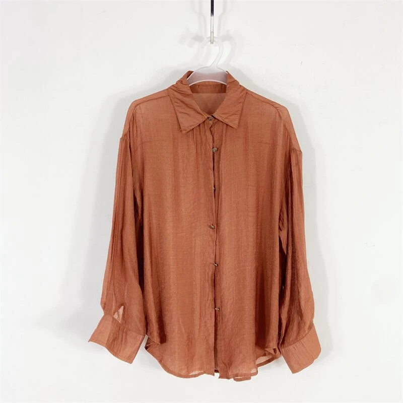 【77衣橱】KD0029精品女装上衣长袖衬衫【红人上新】