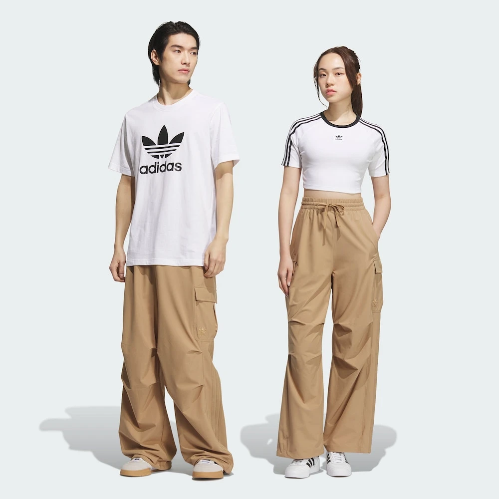 Adidas三叶草CARGO TRACKSUIT BOTTOMS工装风梭织运动裤KD0949