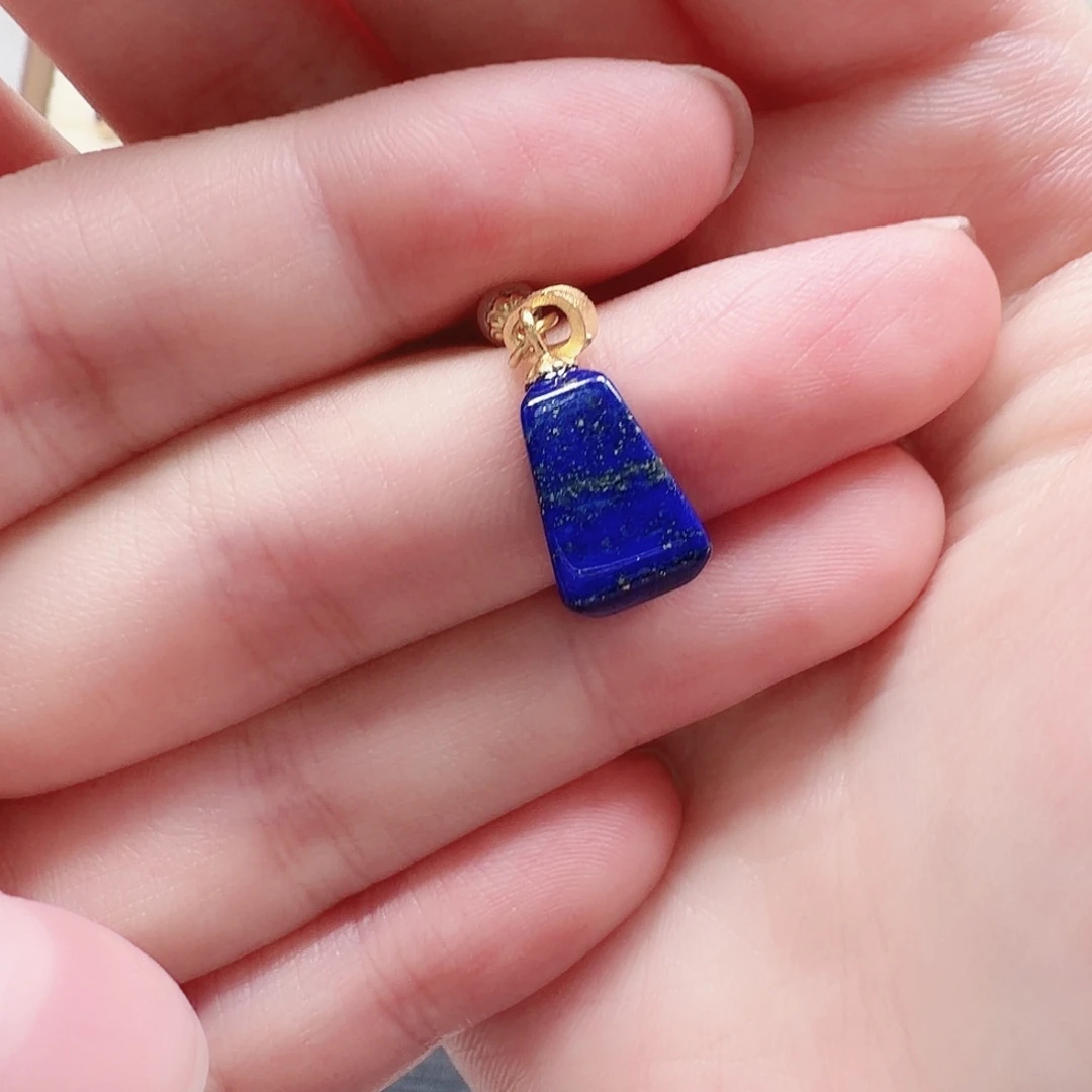 青金石银S925镶嵌颈饰23