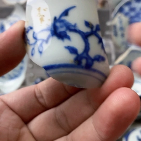 瓷片现代瓷器青花瓷片