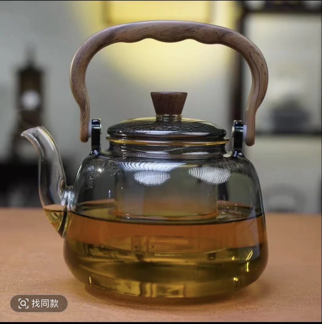 家用玻璃壶耐高温玻璃茶壶煮茶简约大容量加厚透明耐热