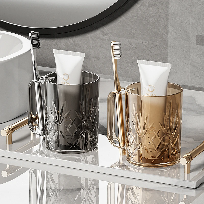 漱口杯高颜值家用刷牙洗漱杯学生牙刷杯子轻奢牙缸情侣简约牙具杯