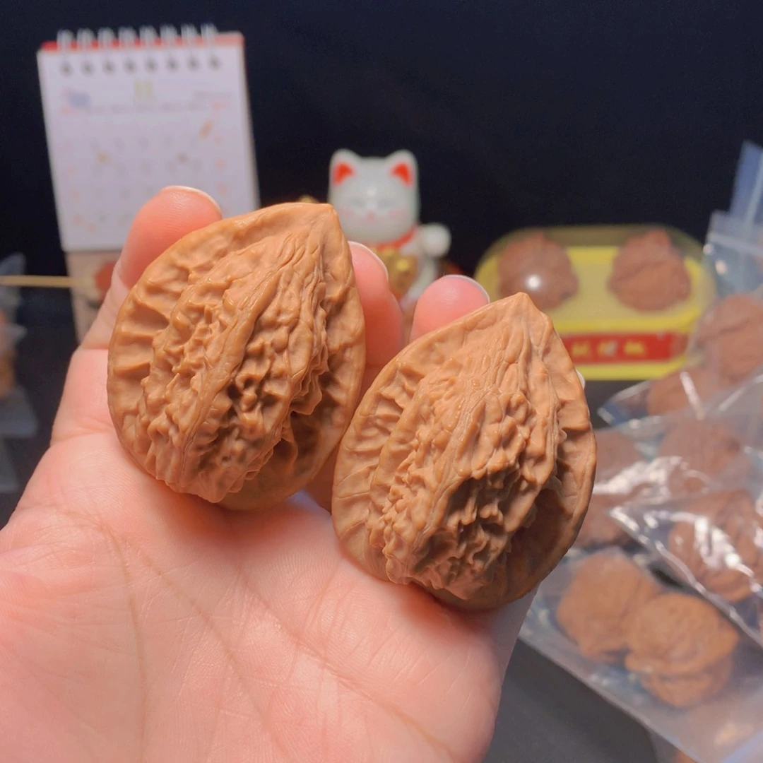 吊坠文玩核桃大红袍41