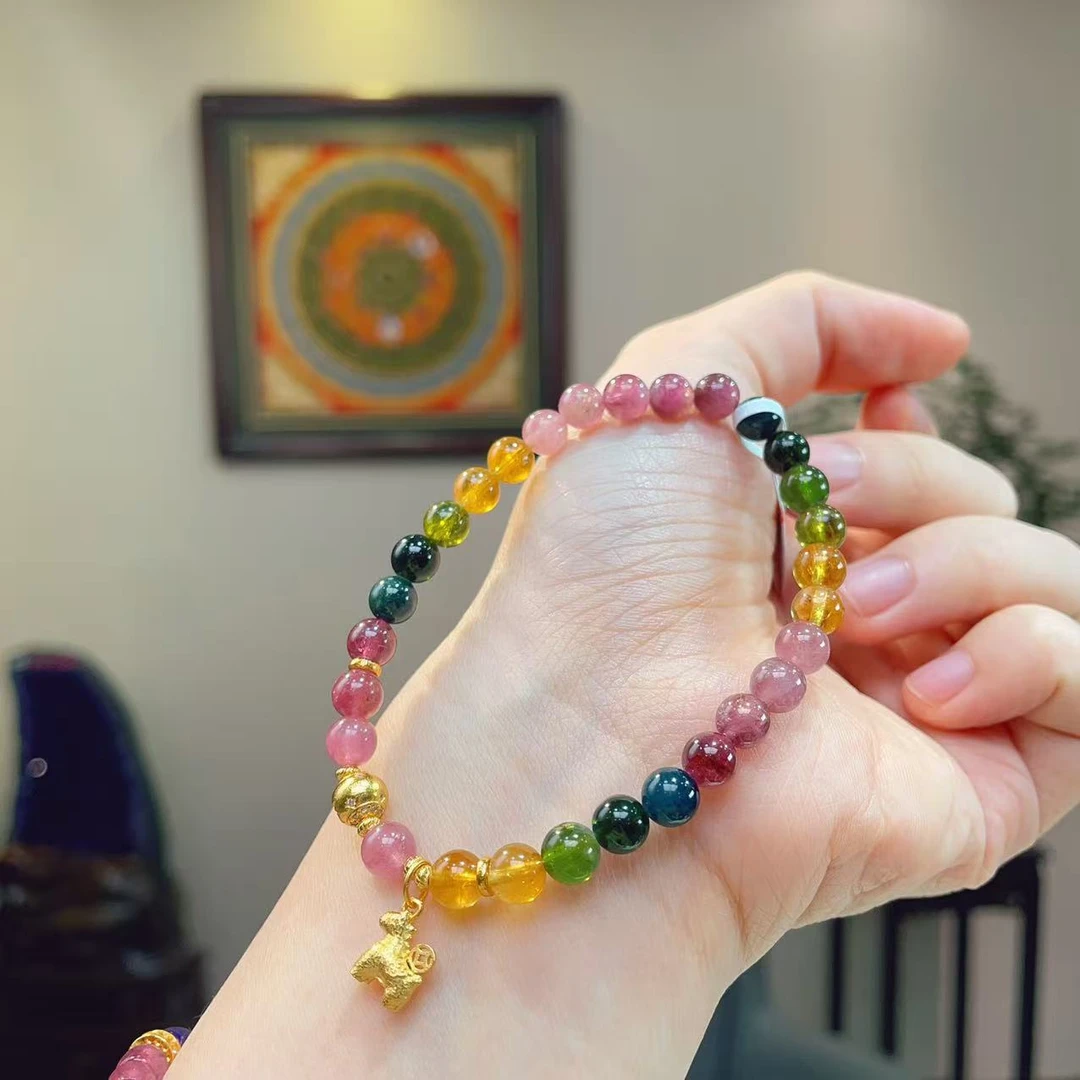 【李哥推荐】碧玺手链6m左右@ZY51227008@