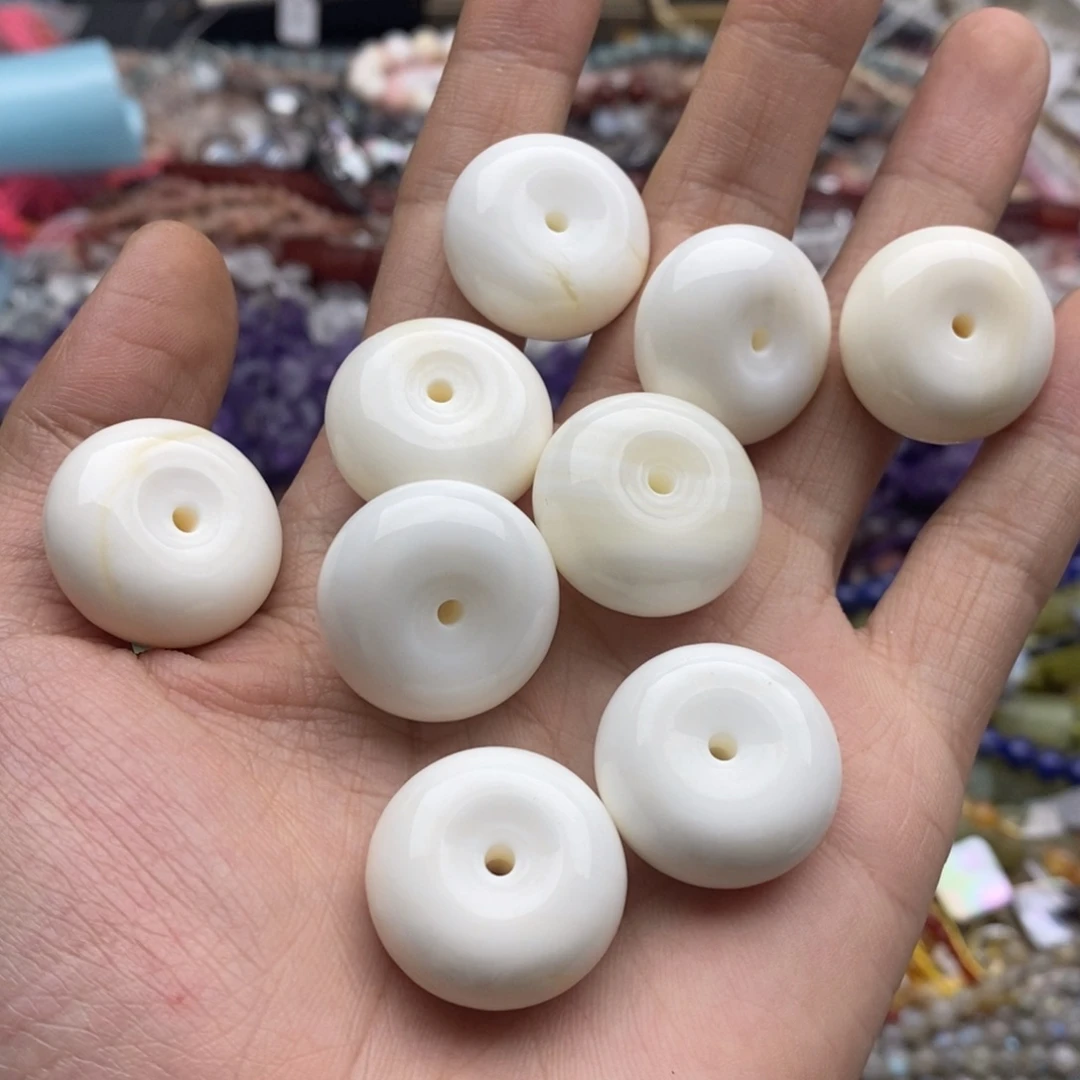 玛瑙/玉髓未镶嵌珠宝半成品一个纯天然23mm车车平安扣