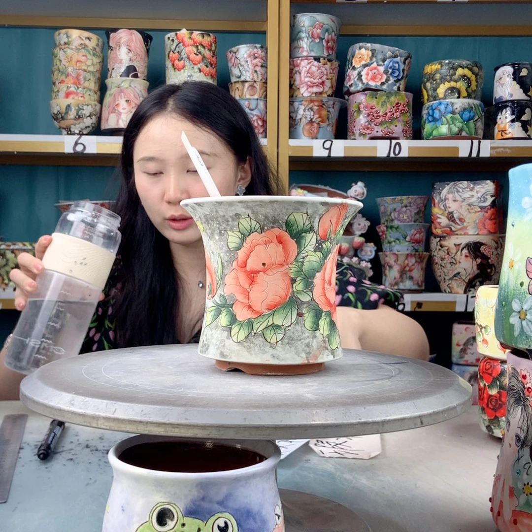 罐景德镇手工瑕疵505