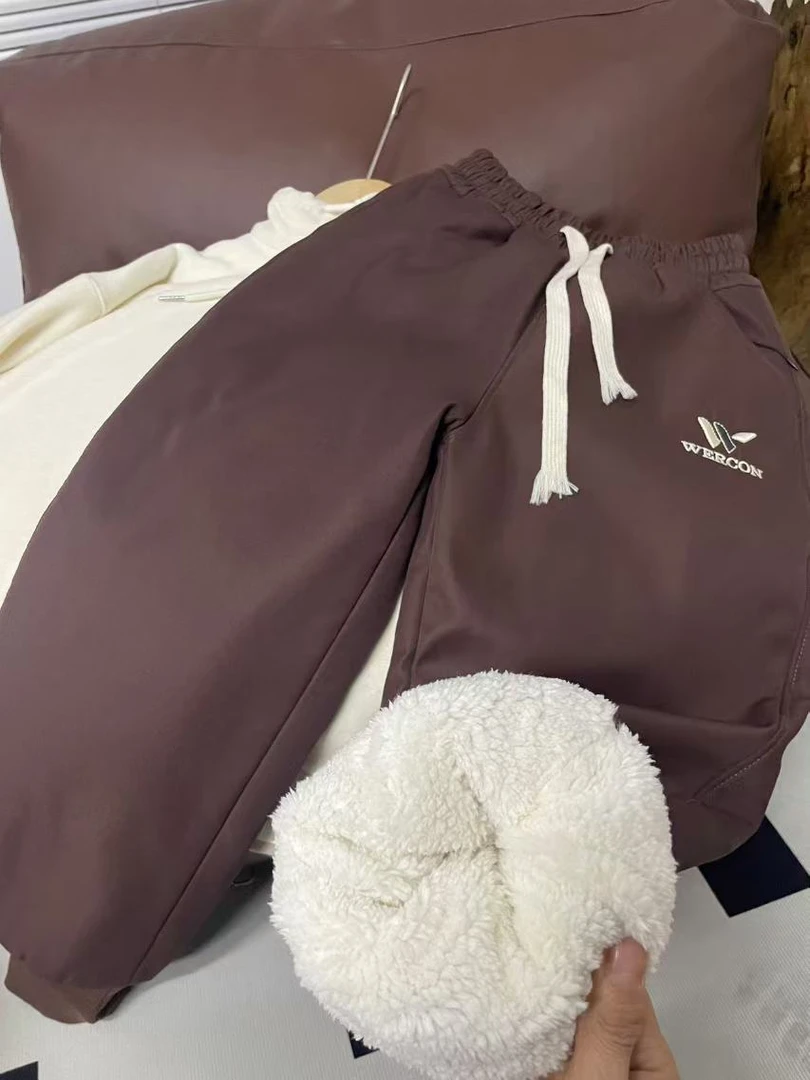 412215《现M-3XL》优选韩儿童舒适冬季加毛加厚休闲裤