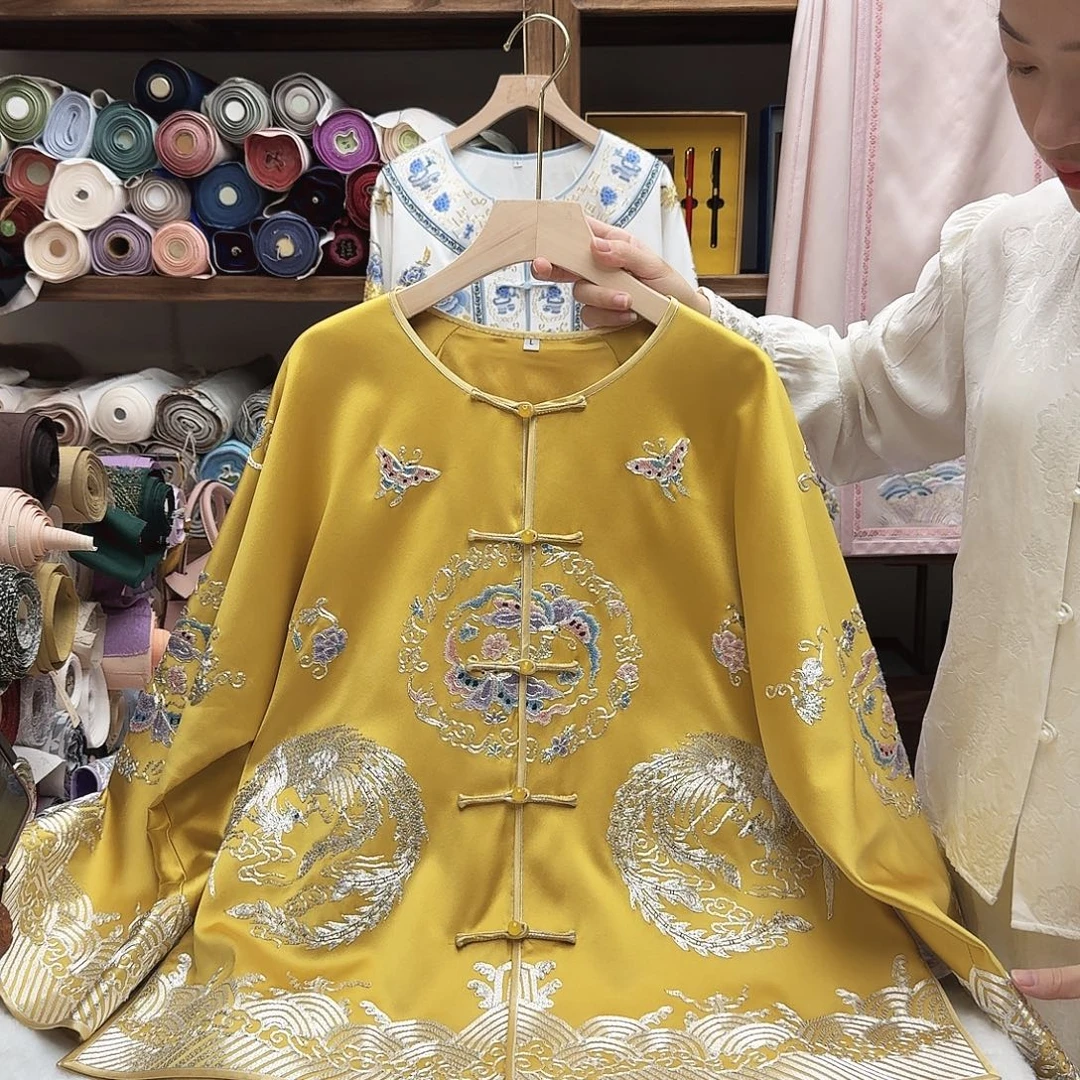 苏绣太太服16胸围110衣长65
