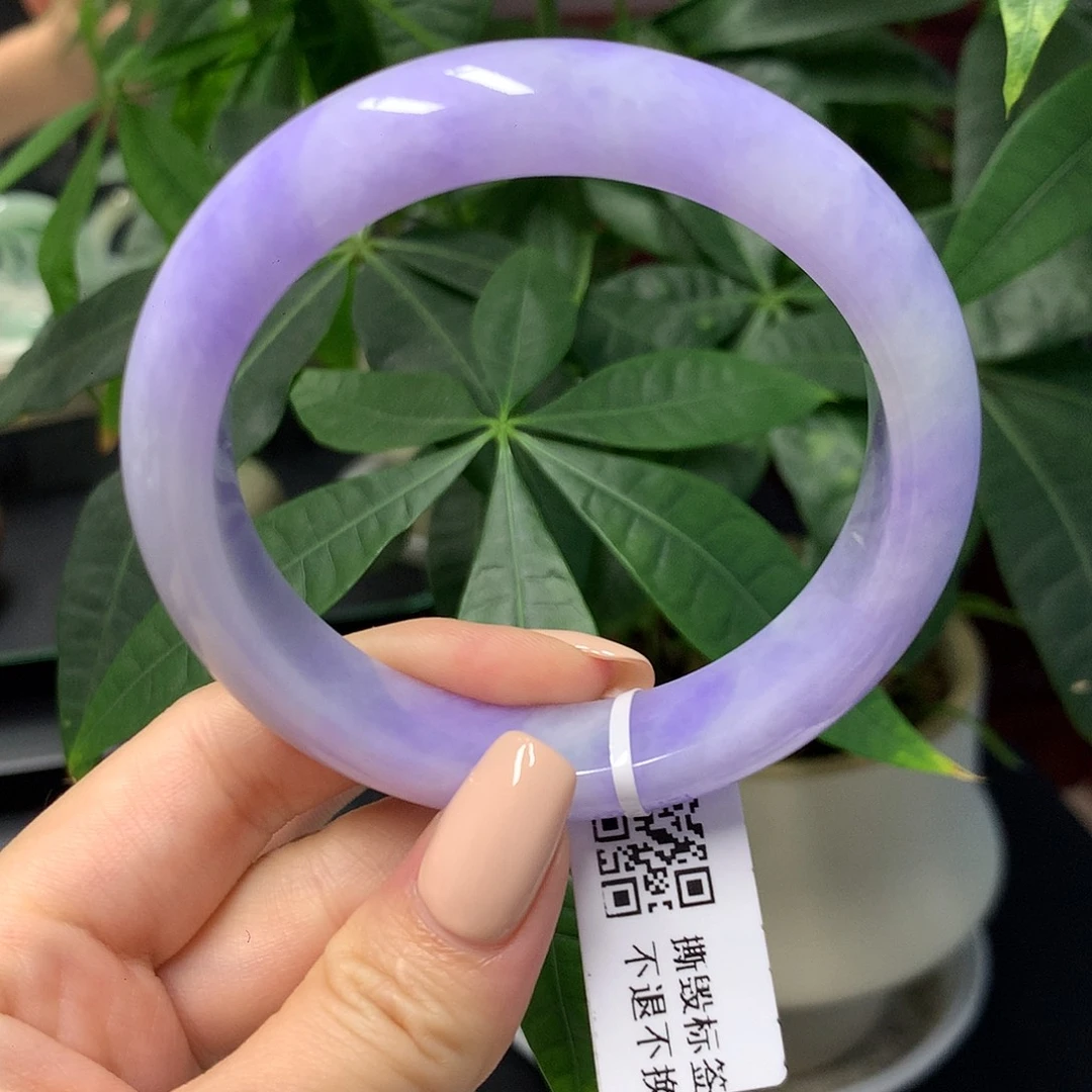 翡翠未镶嵌手镯天然缅甸翡翠58.2圈