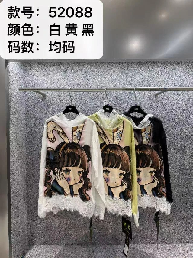 杨杨 52088欧货重工托腮女孩防晒