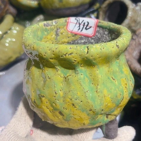 粗陶花盆手工花盆制作