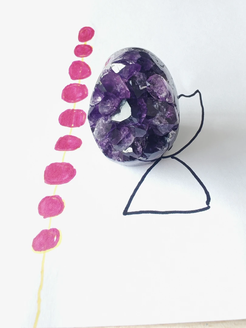 天然乌拉圭紫水晶镇