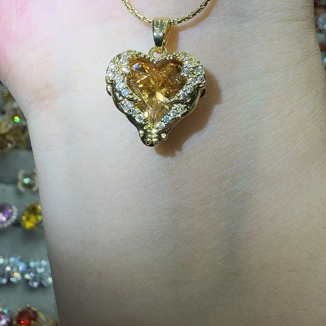 托帕石戒指银S925镶嵌