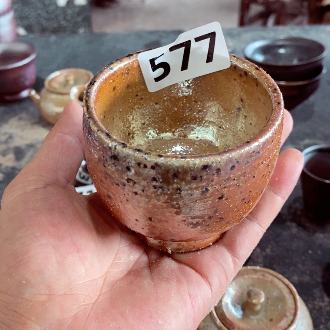 柴烧茶具陶瓷杯子