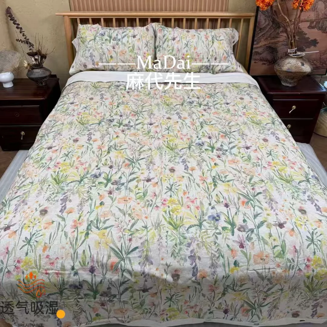 【麻代先生】汉麻百花齐放四件套被套