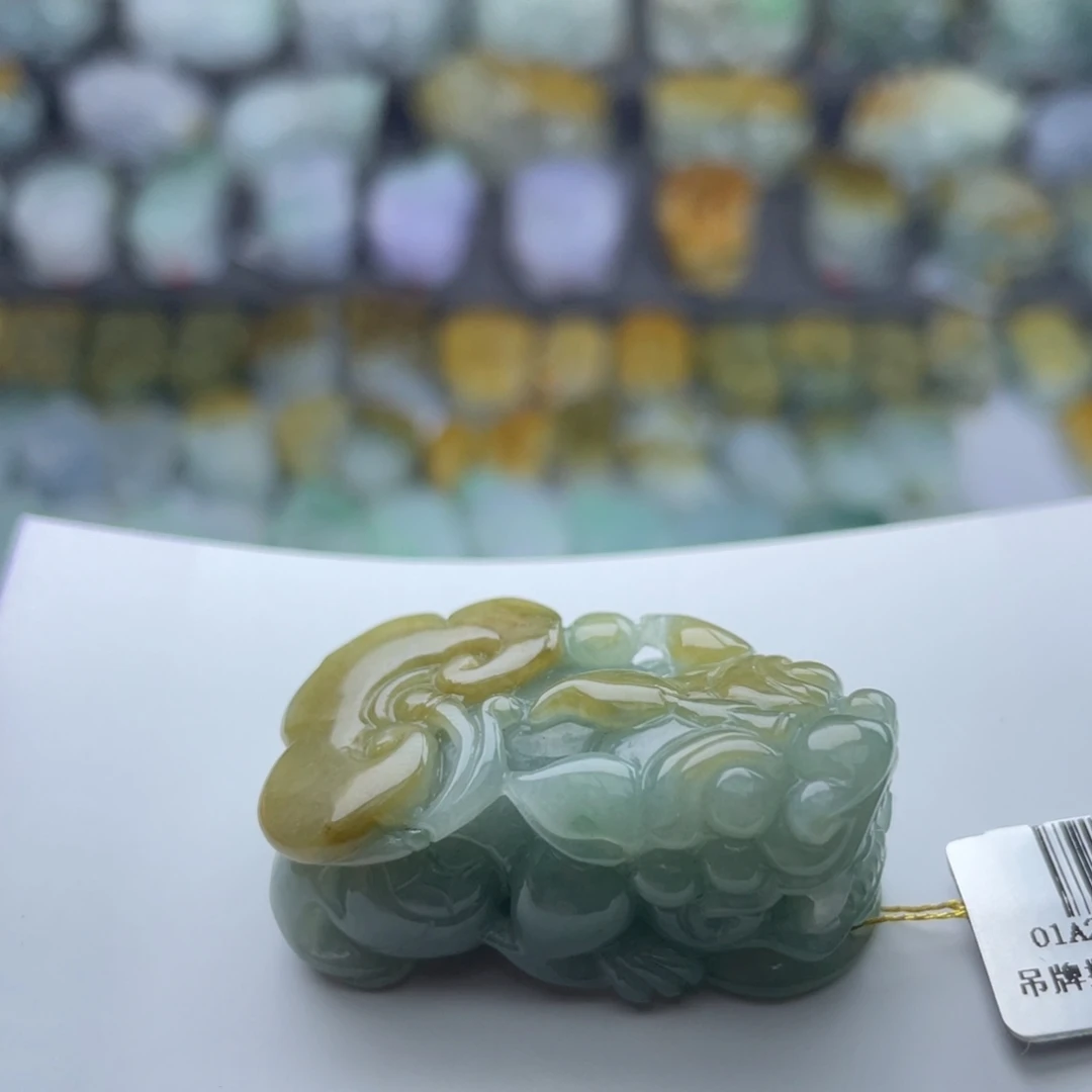 翡翠未镶嵌颈饰貔貅