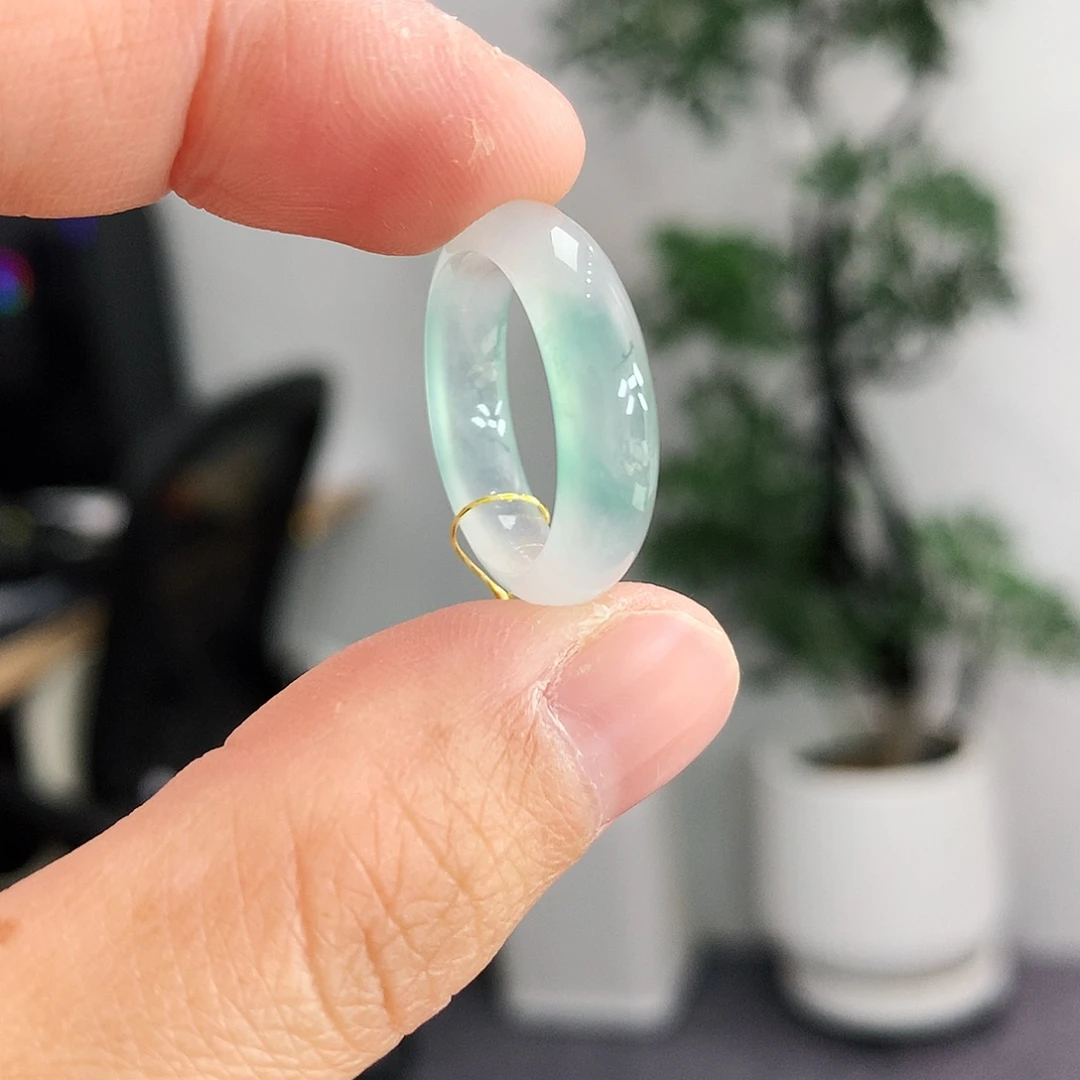 翡翠未镶嵌戒指10号