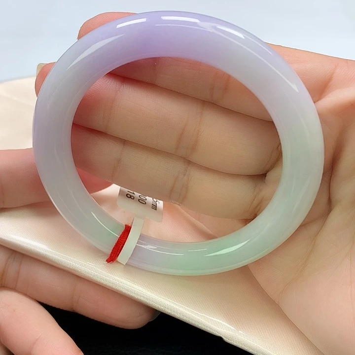 翡翠未镶嵌手镯圆条55