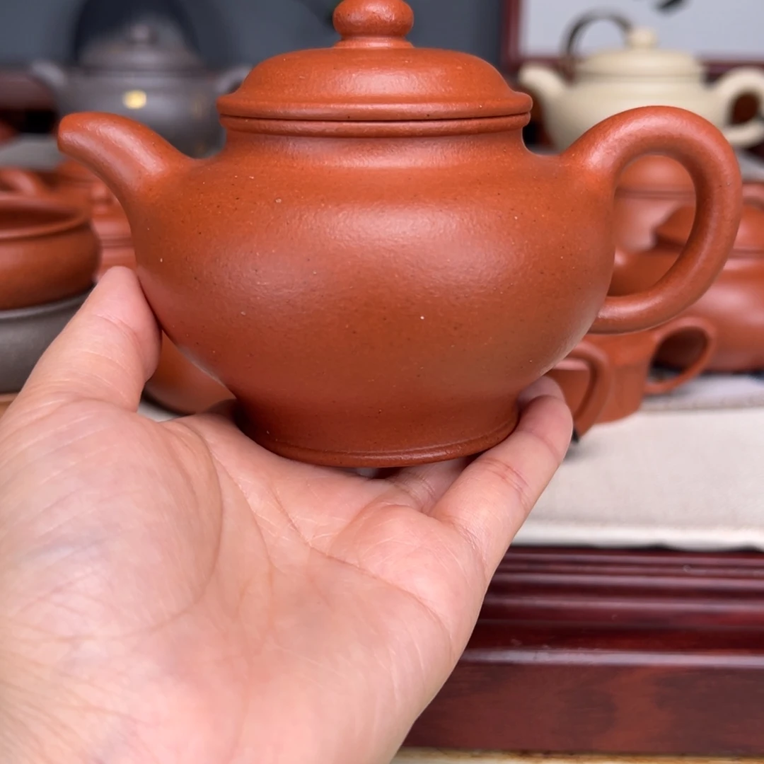 紫砂茶壶宝山红泥300