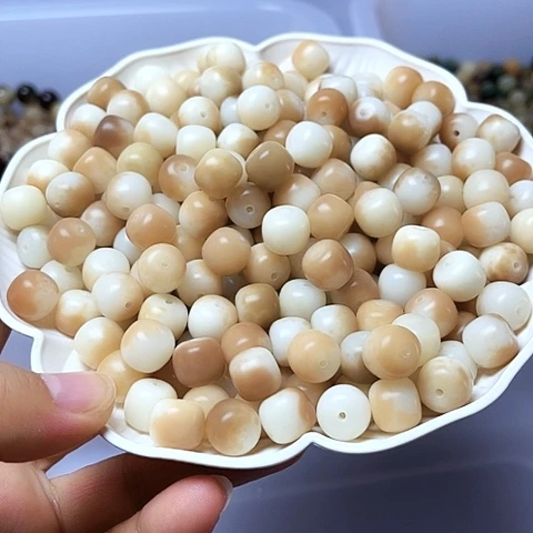 白玉菩提吊坠白玉菩提12暗夜玫瑰桶50颗卡灯牌宠20颗