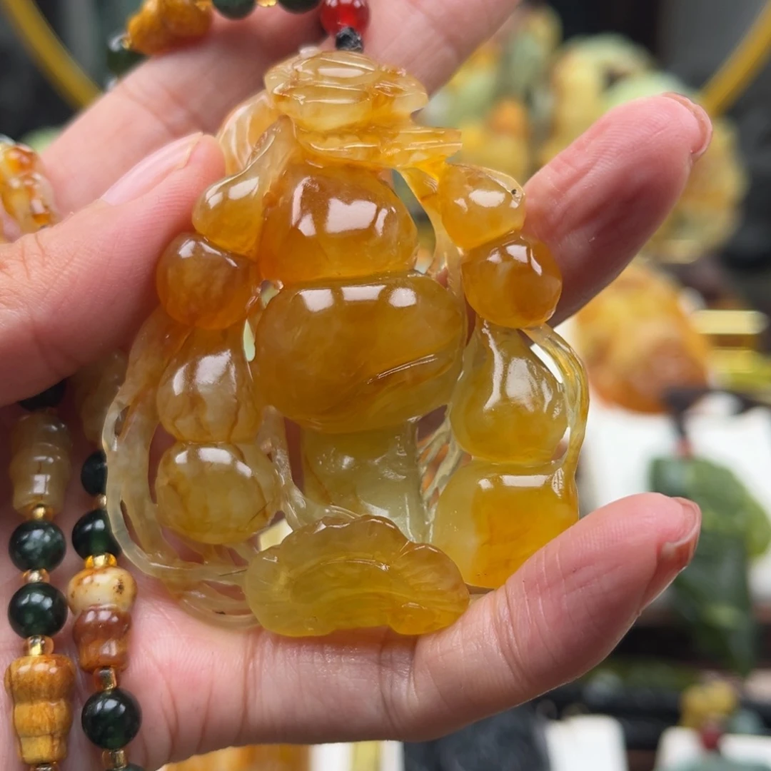 岫玉未镶嵌挂件挂件