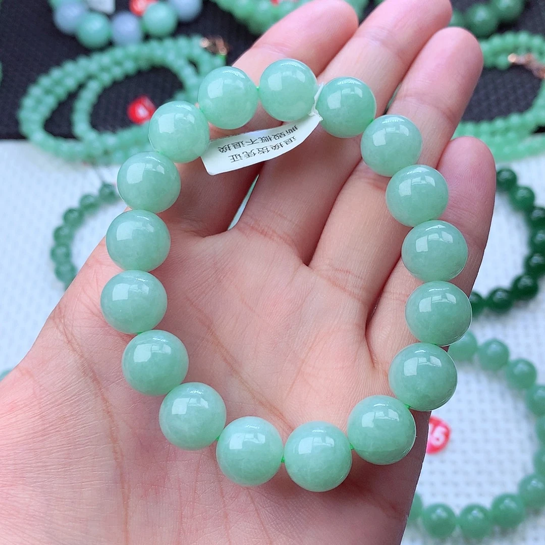 翡翠未镶嵌毛衣链卡12