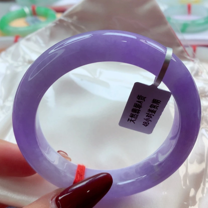 【闪购商品】翡翠手镯未镶嵌师妹毕业特别妖紫