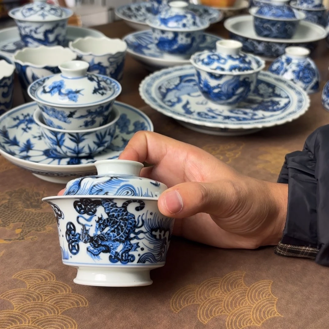 摆件陶景德镇手绘茶器