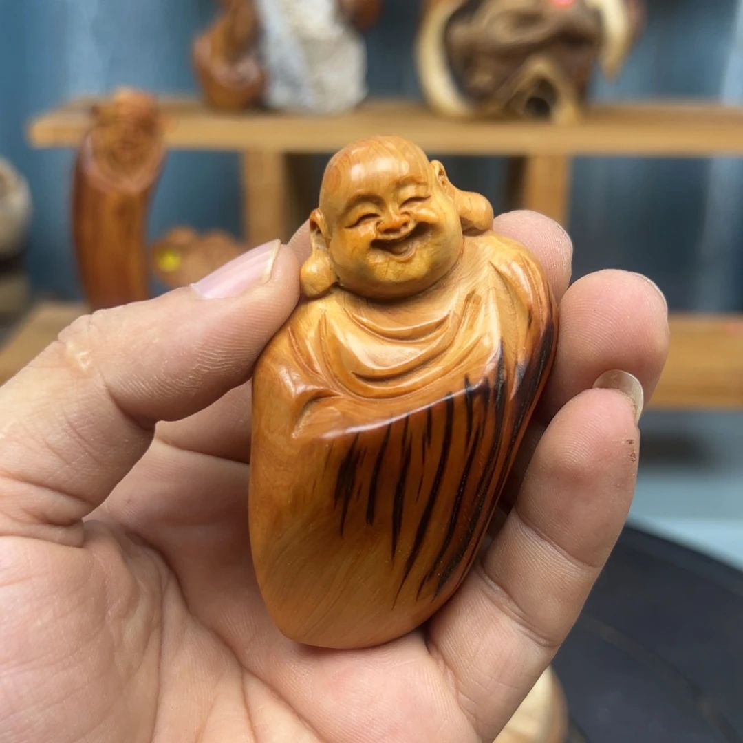 木M**赞崖柏木摆件手把件