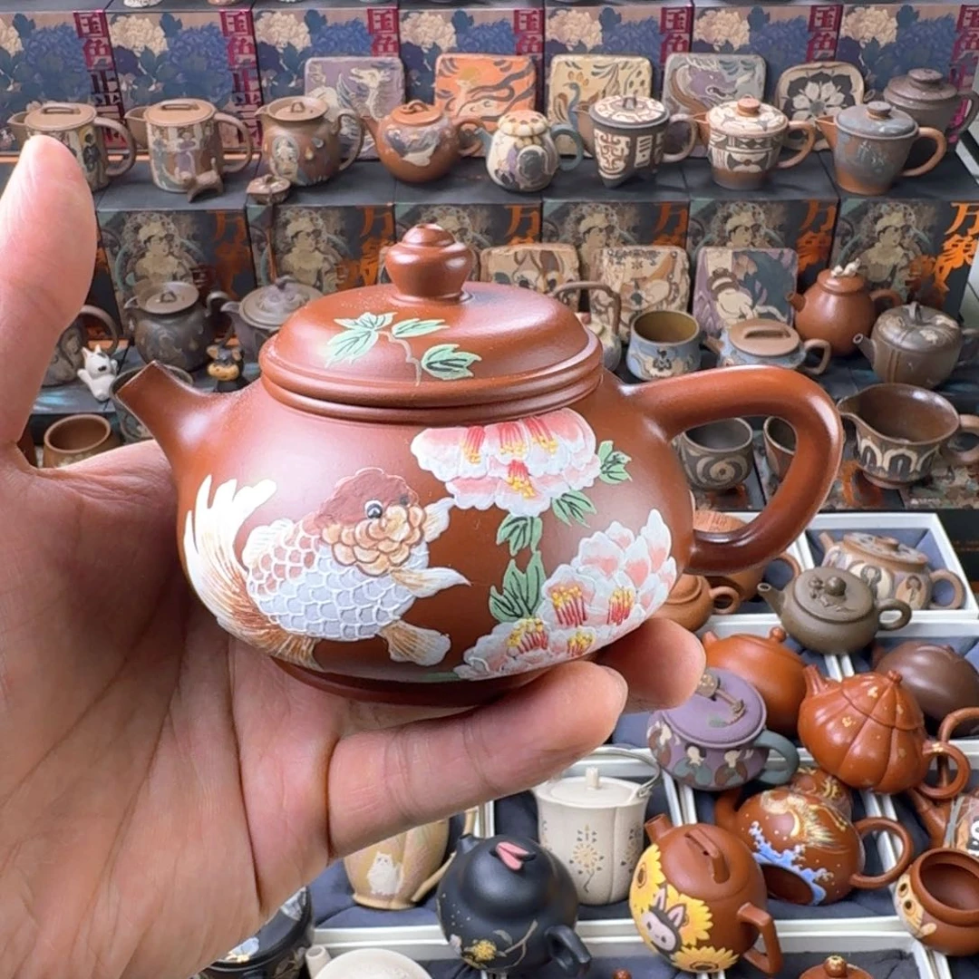 茶壶紫砂180ml原矿精工半手