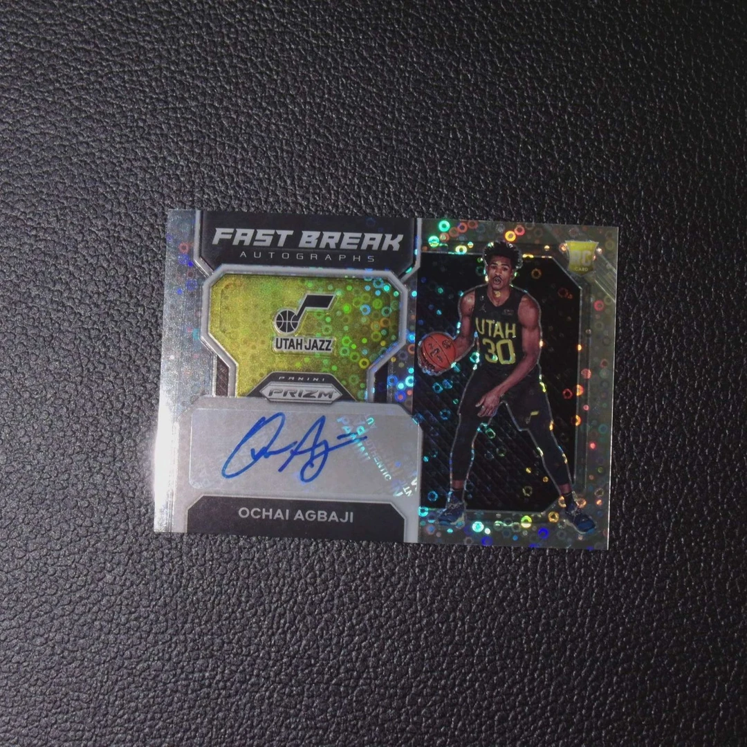 【签字】阿巴吉 新秀 帕尼尼国宝手提NBA球星卡