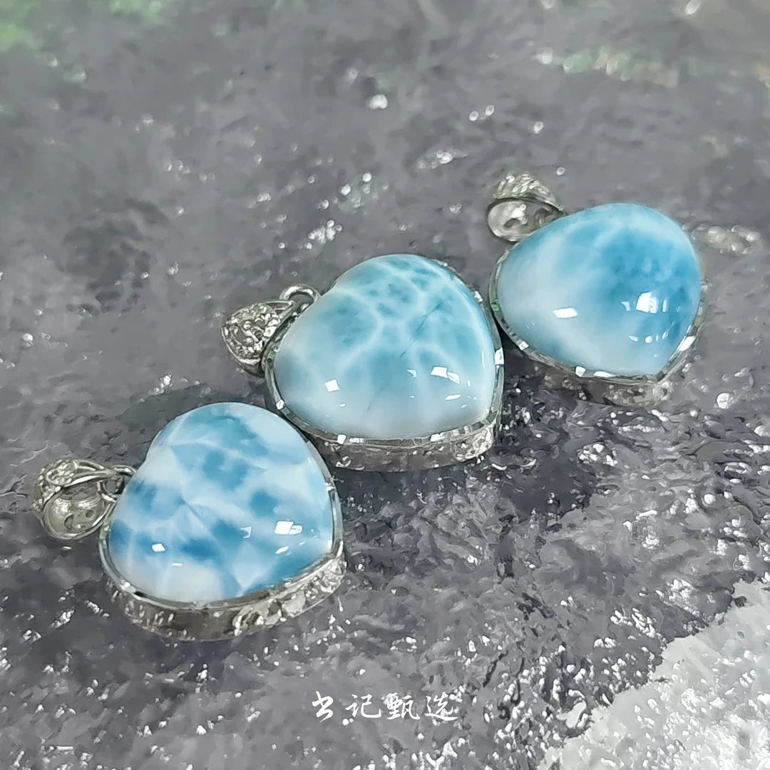 【村有晶品】天然海洋之心海纹石吊坠 多样性发一件 241ZBXC