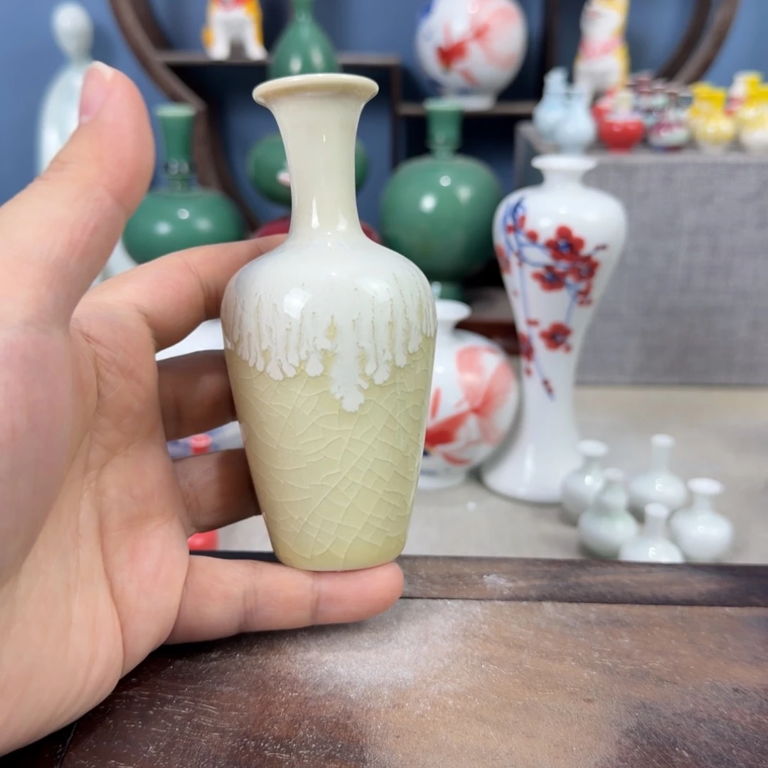 陶瓷手工小花器摆件