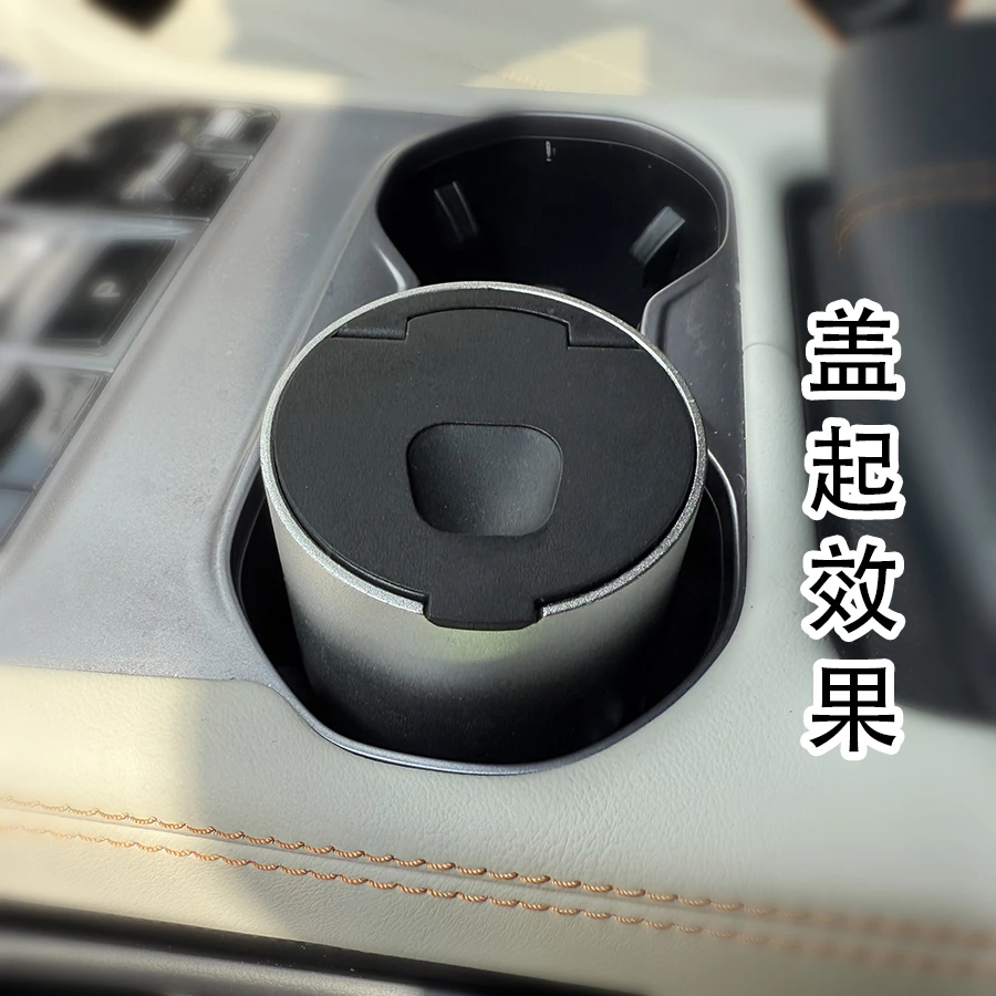 雪茄烟灰缸车载烟灰缸车用便携多功能不锈钢创意可翻盖开合