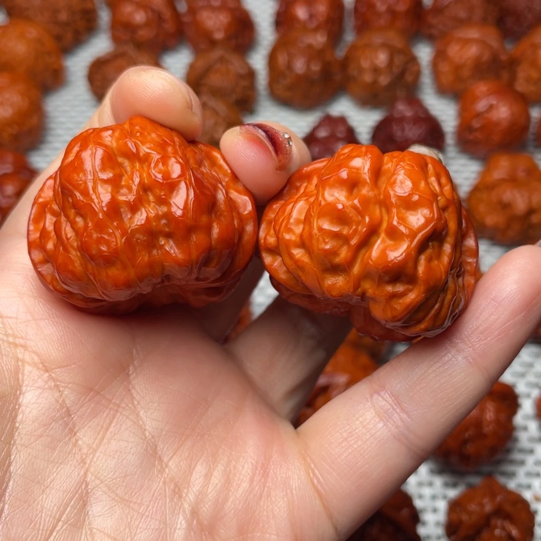 桃核吊坠文玩核桃 手把件 蛤蟆头 39