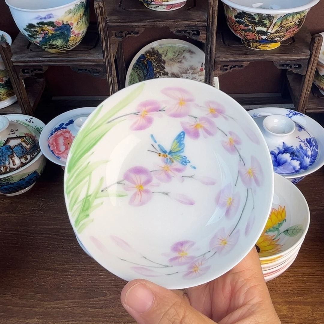 忠意堂釉下彩蝶恋花