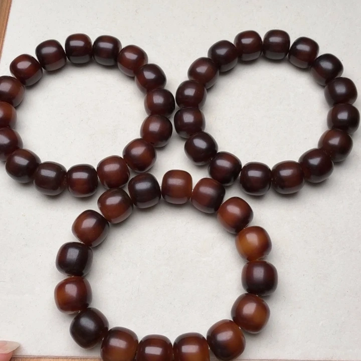 菩提根/象牙果手串卡14干磨火烧云