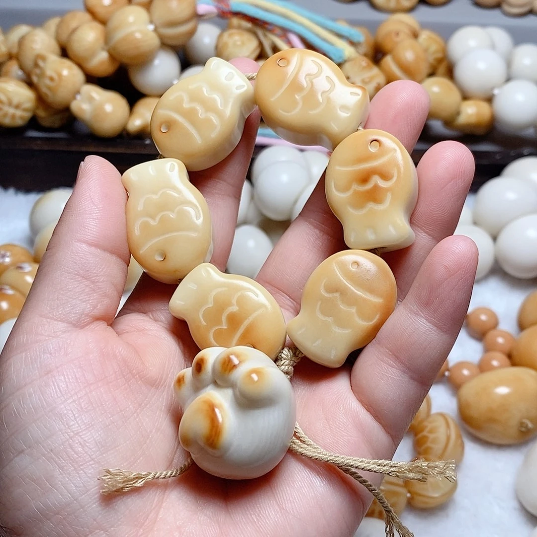 谦***子吊坠菩提根/象牙果猫爪全品瑕疵钓鱼