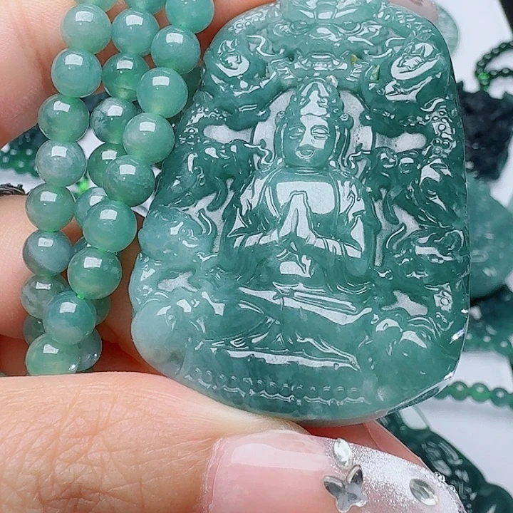 翡翠未镶嵌颈饰111