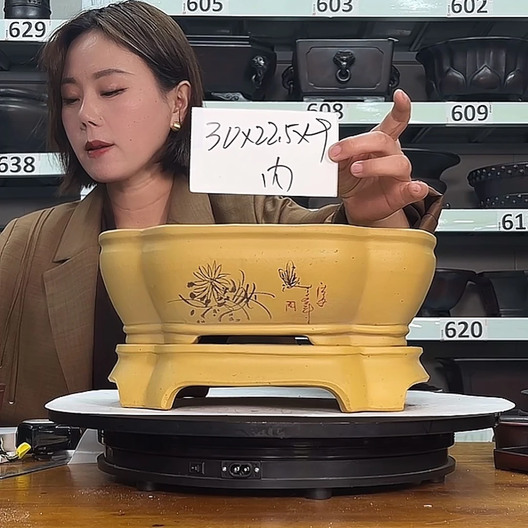 紫砂花盆宜兴紫砂11号