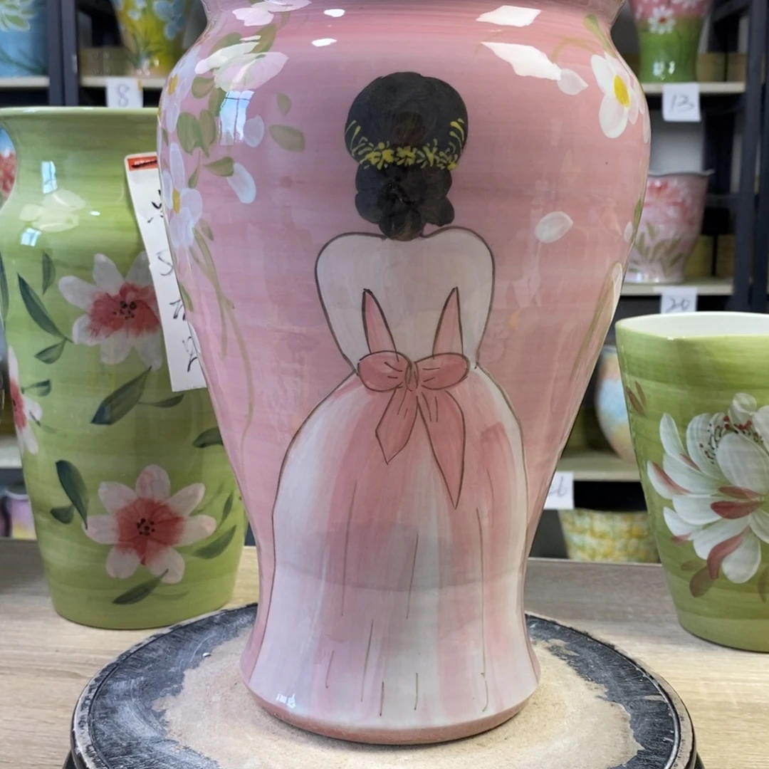 景德镇手工手绘陶瓷花盆