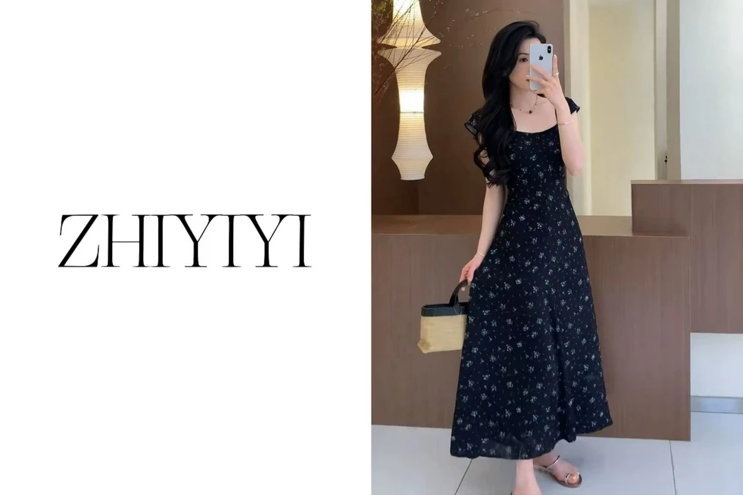 【ZHIYIYI】娟子推荐 99106款法式气质设计感碎花连衣裙