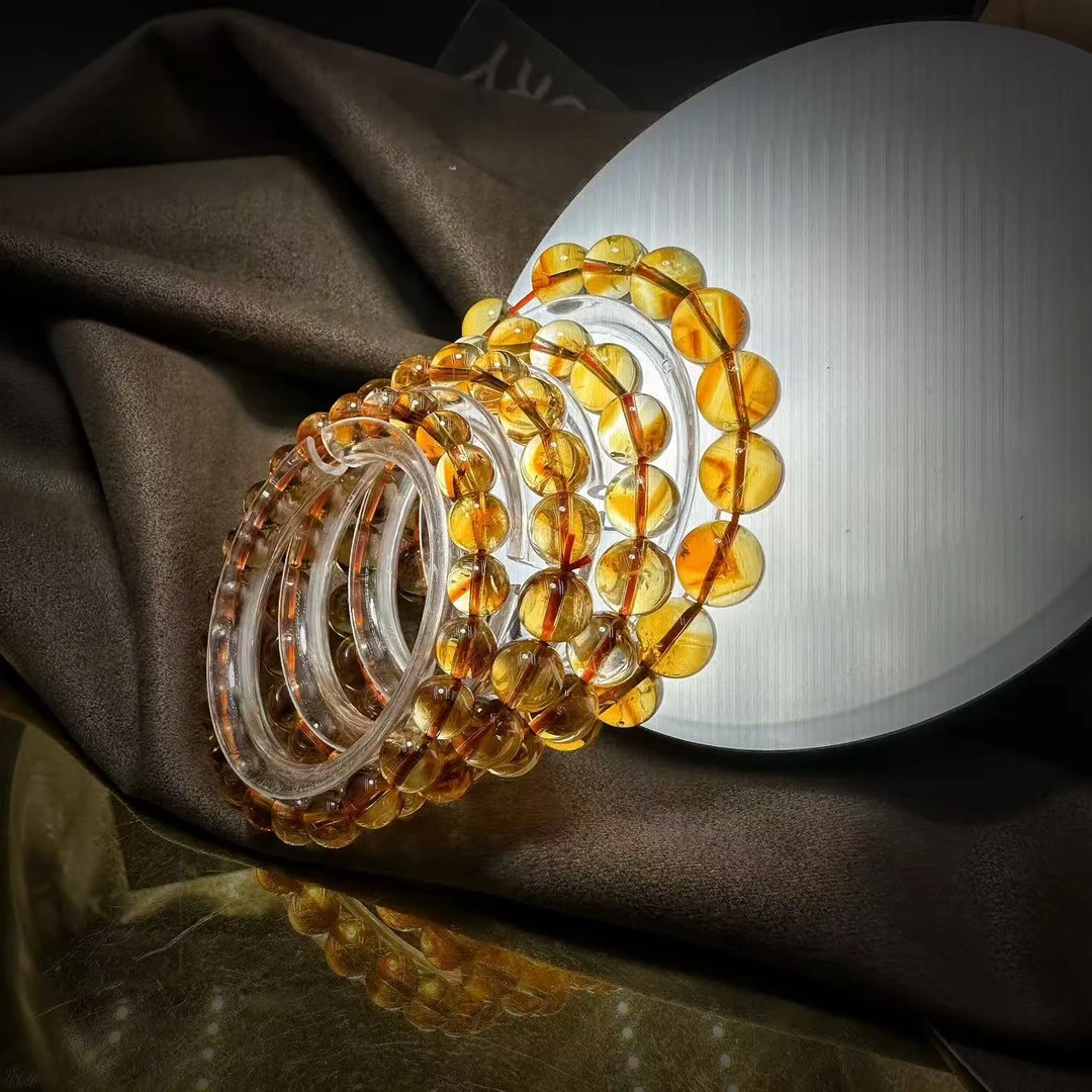 【缪老师严选】SJ0474 偏门 黄塔金山水晶手链 多样性发其一